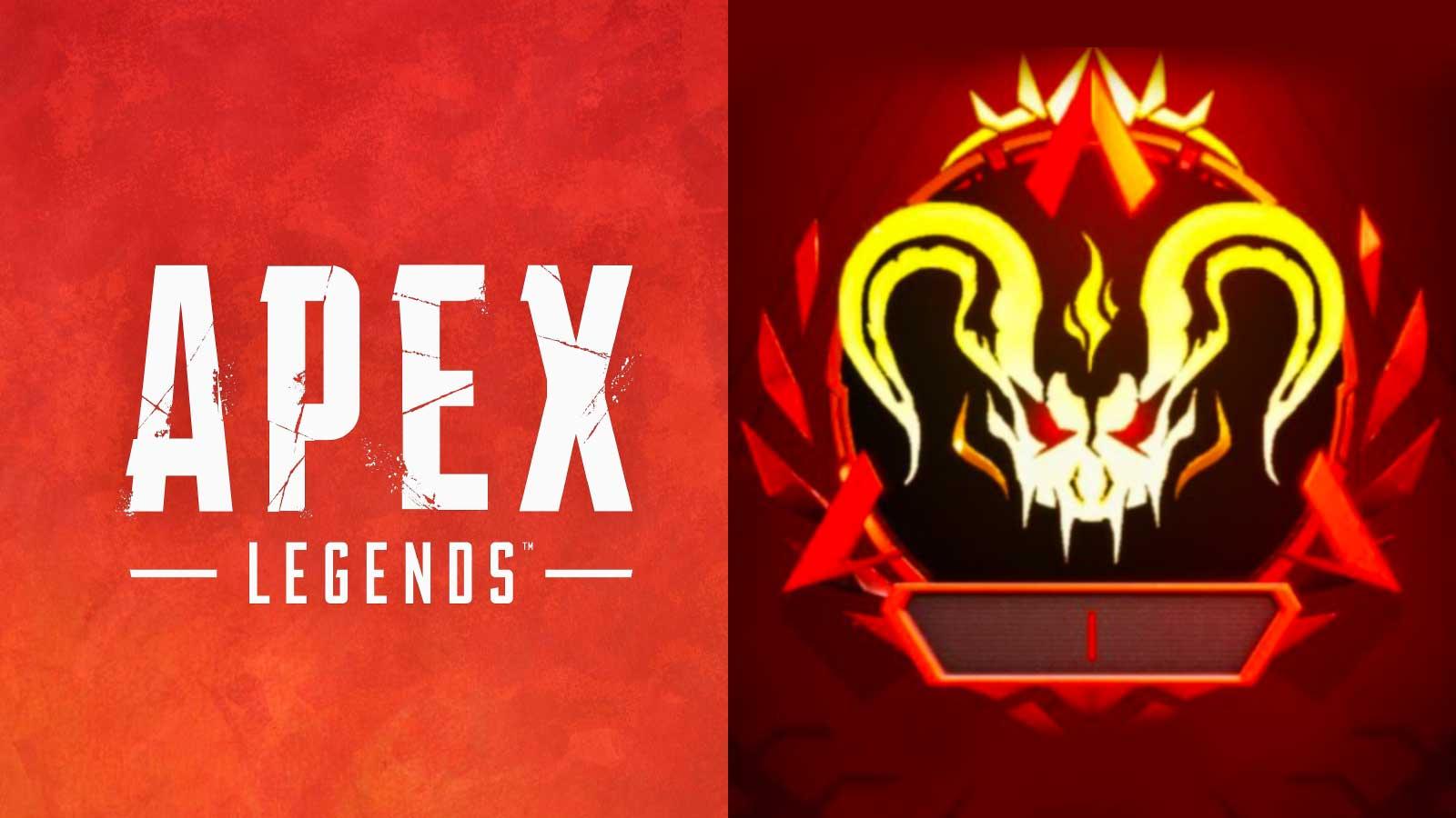 Apex Legends Logo from EA studios with Predator Rank emblem logo