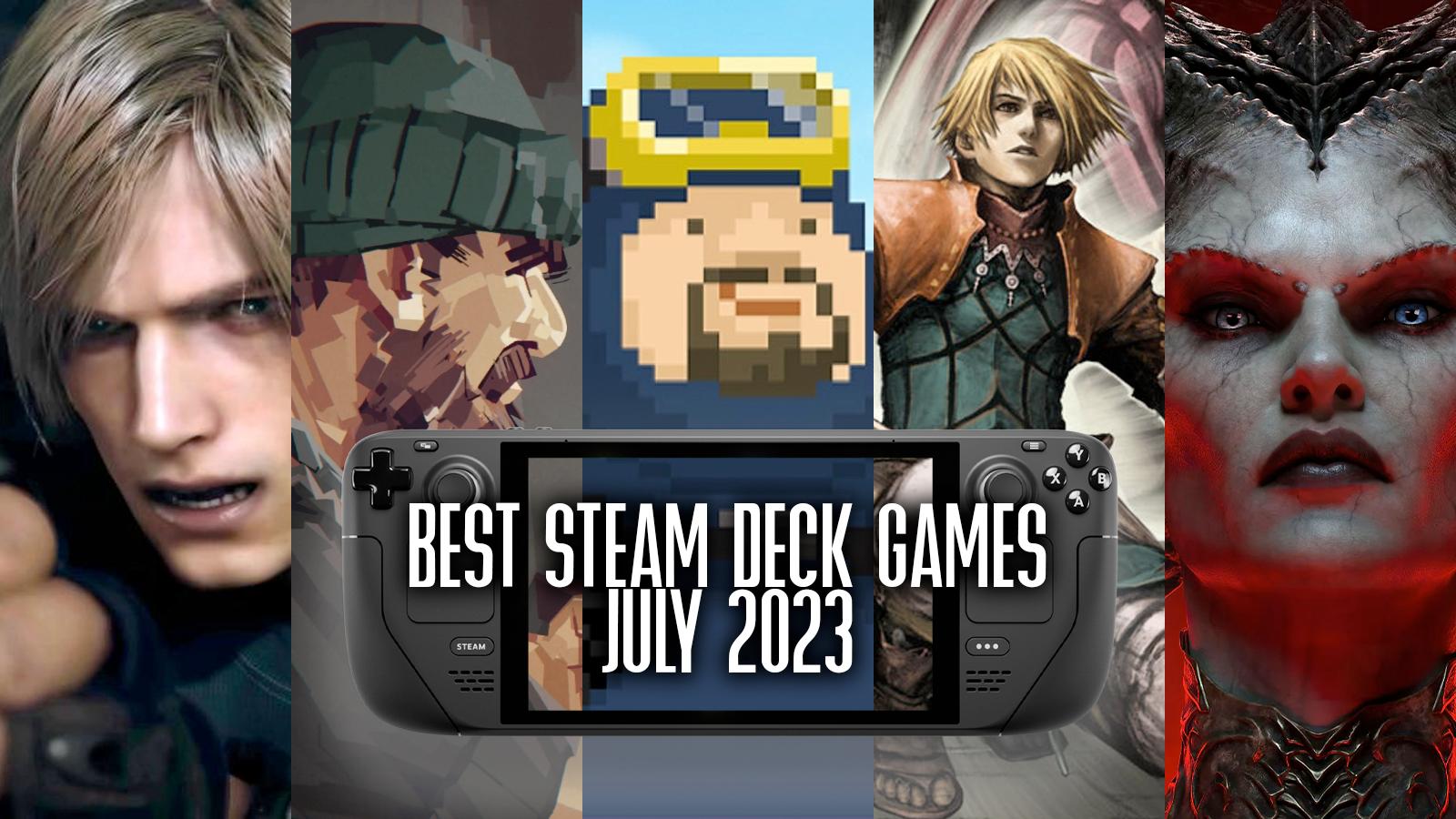 Best Steam Deck games July 2023, features Leon from RE4, Fisherman from Dredge, Dave the Diver, Xanadu Next and Lilith from Diablo 4