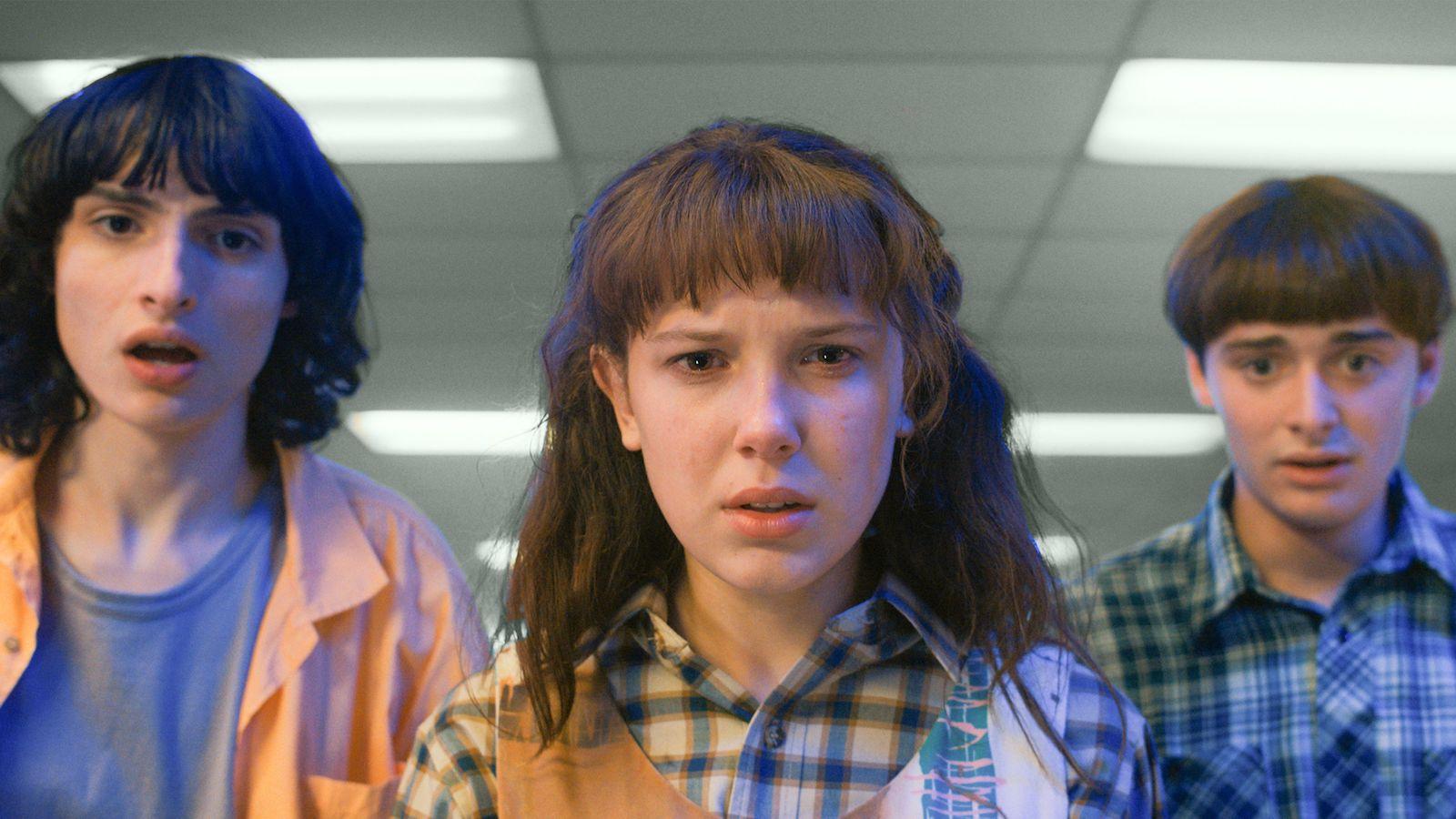 The Stanger Things cast in Season 4